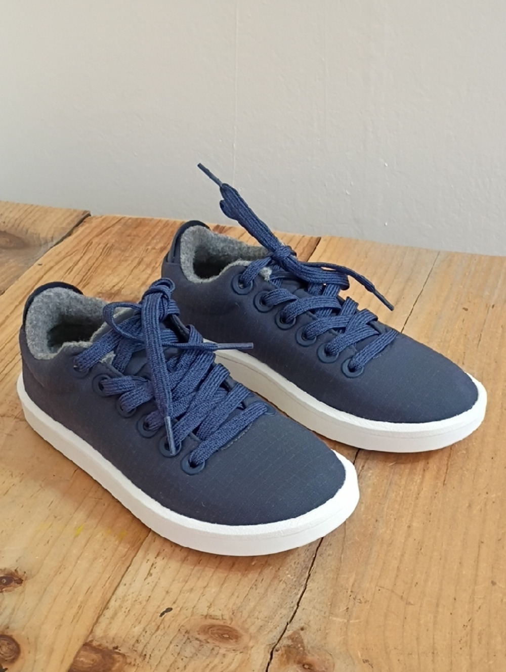 Allbirds Wool Piper Woven Hazy Indigo Sneakers Size 5 NWT